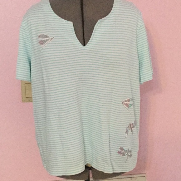 COPY - o short sleeve plus size top 1x - Picture 1 of 3